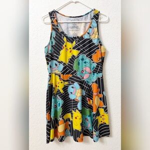 Pokemon Mighty Fine Multicolor Graphic Dress - L